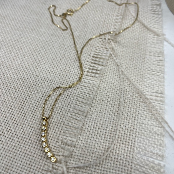 Vintage Sterling Silver & CZ Necklace - Estate Collection, Stamped 925 - Picture 16 of 17